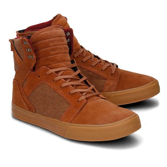 Supra | Shoes | Supra Skytop Brown Red 